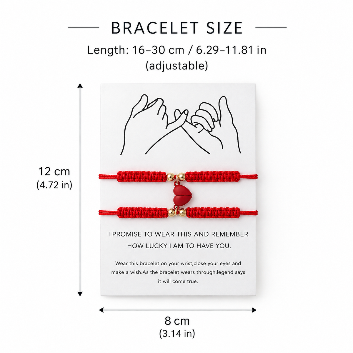 Magnetic Heart Bracelets — Set of 2