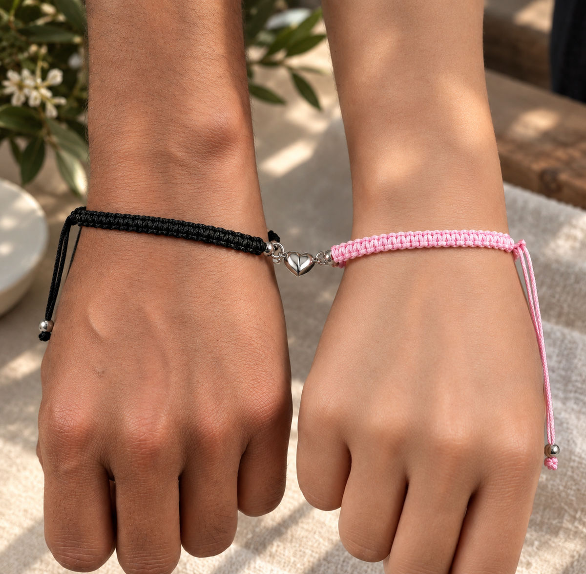 Magnetic Heart Bracelets — Set of 2