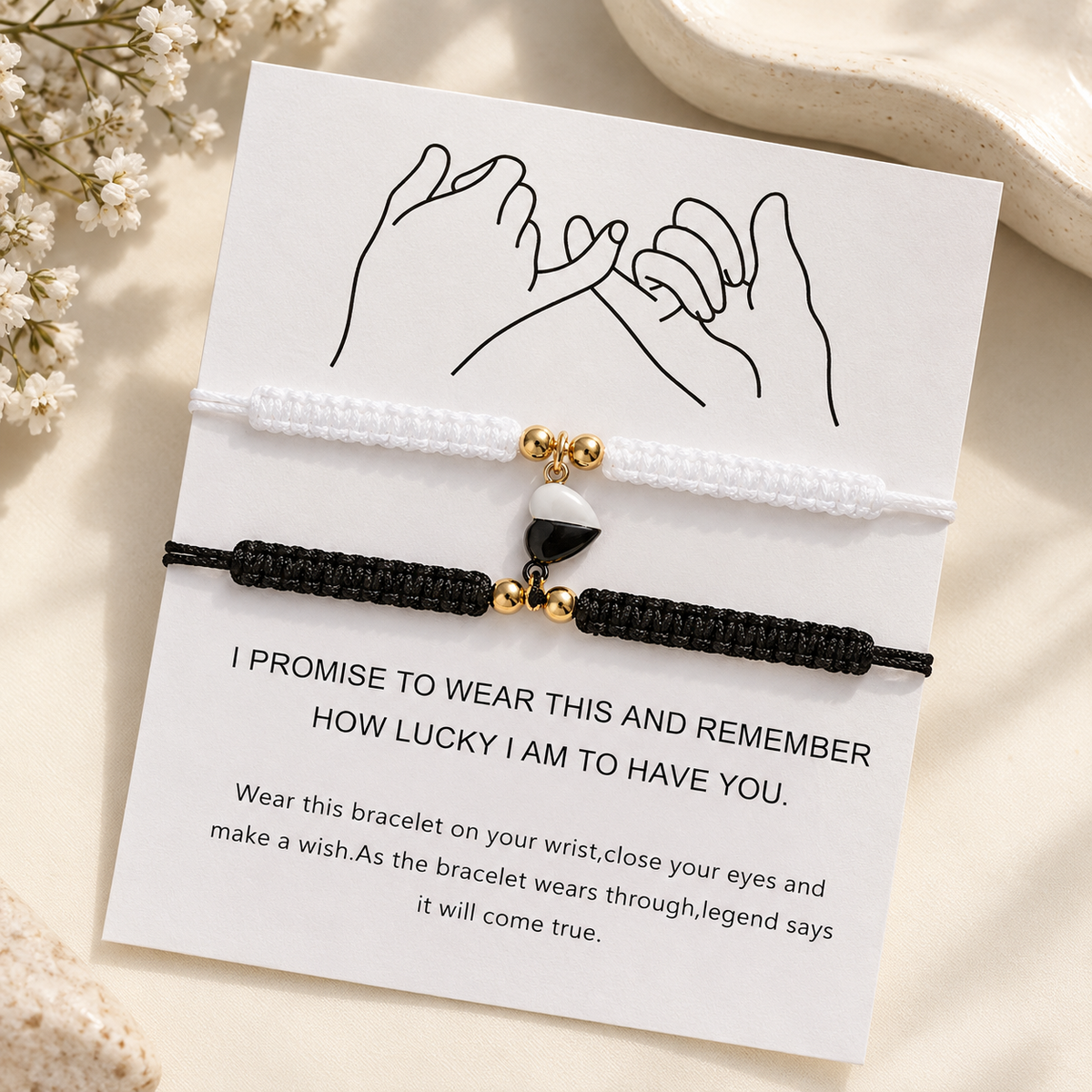 Magnetic Heart Bracelets — Set of 2