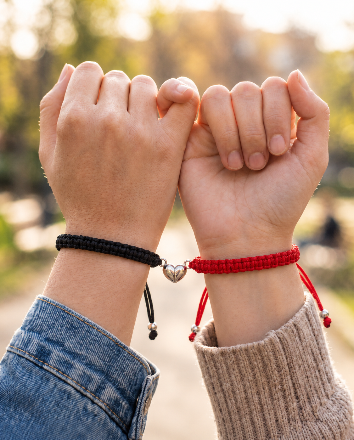 Magnetic Heart Bracelets — Set of 2