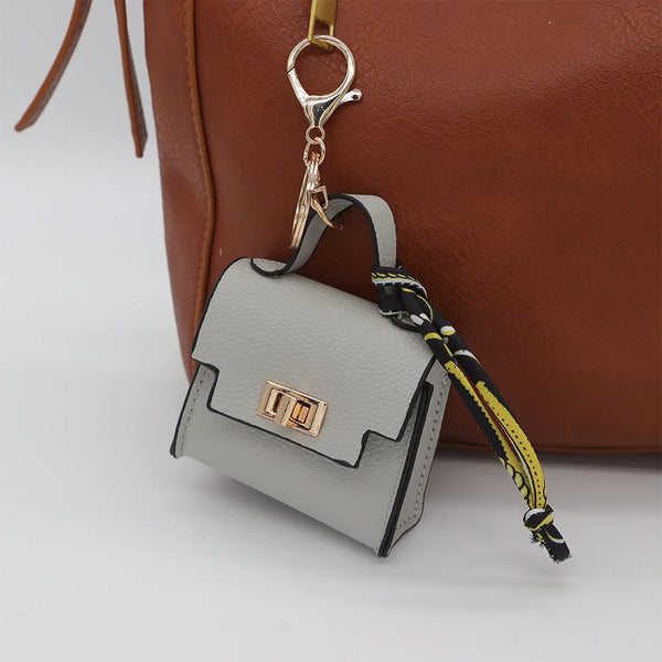 Mini Leather Bag Charm