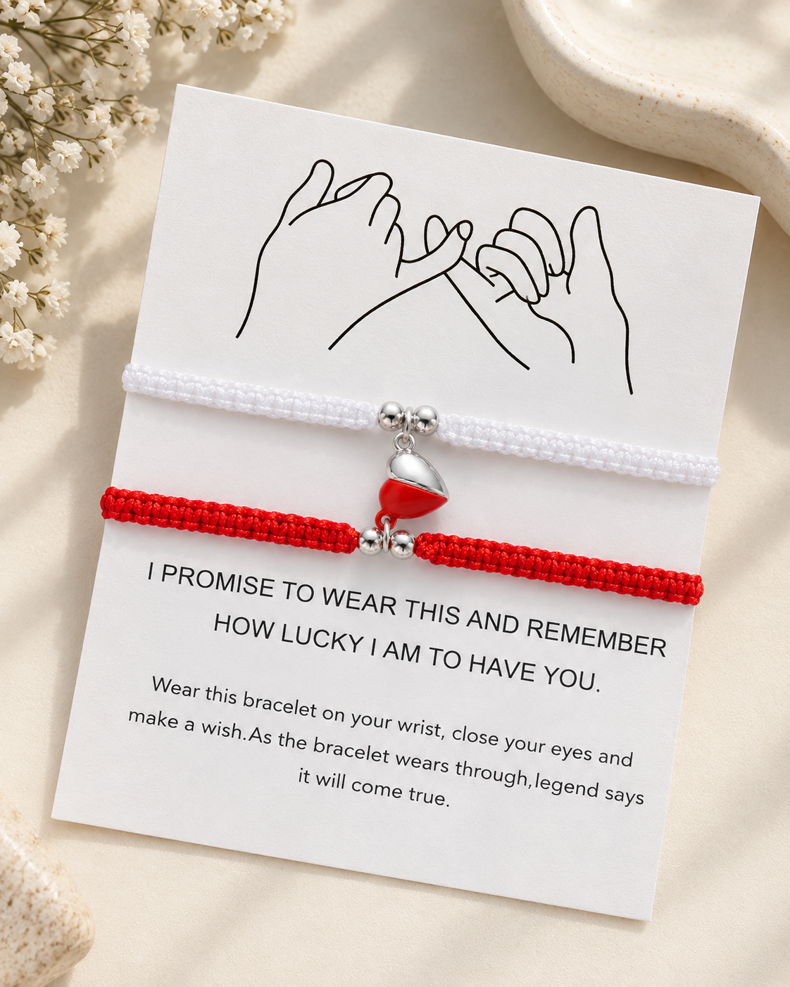 Magnetic Heart Bracelets — Set of 2