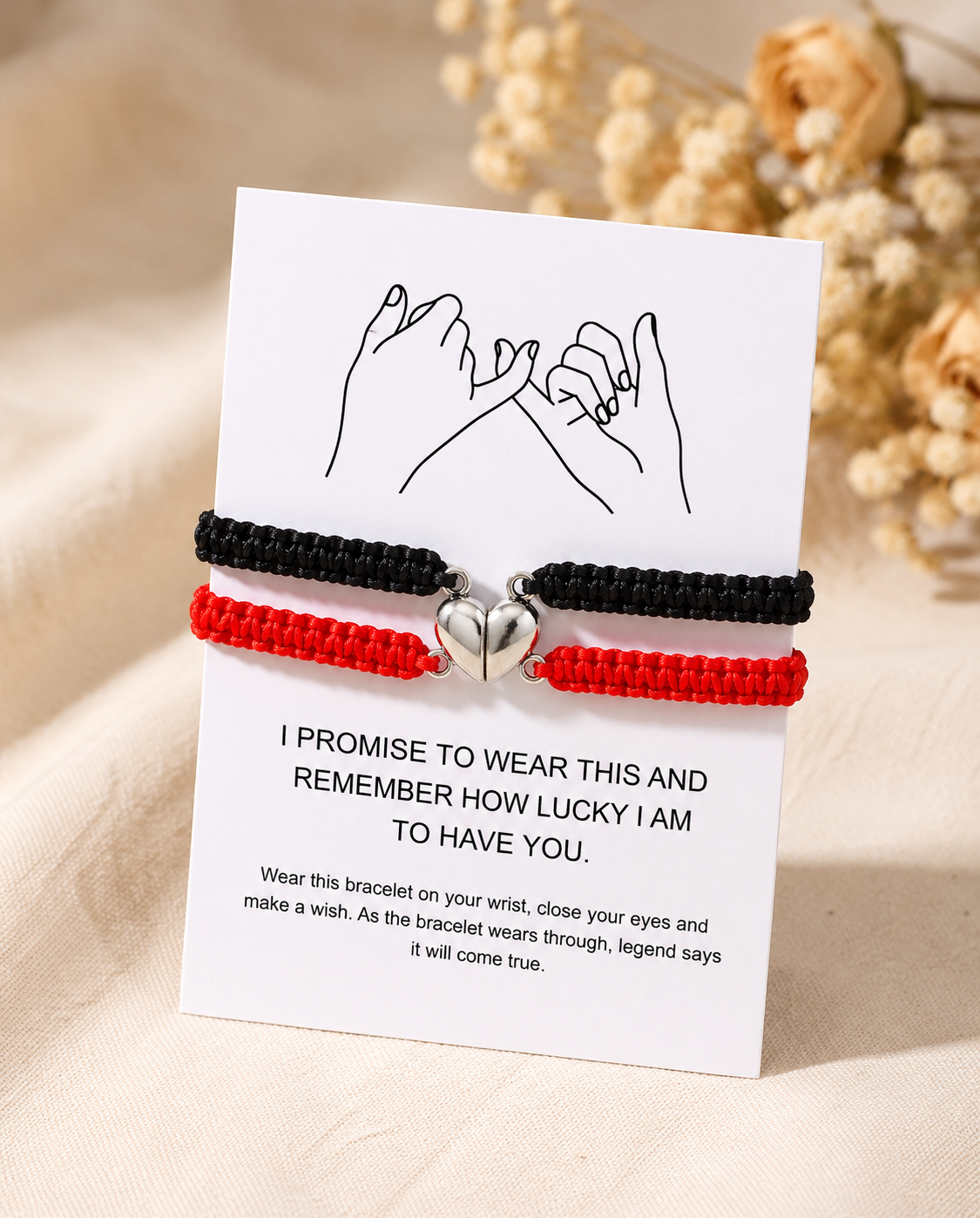 Magnetic Heart Bracelets — Set of 2