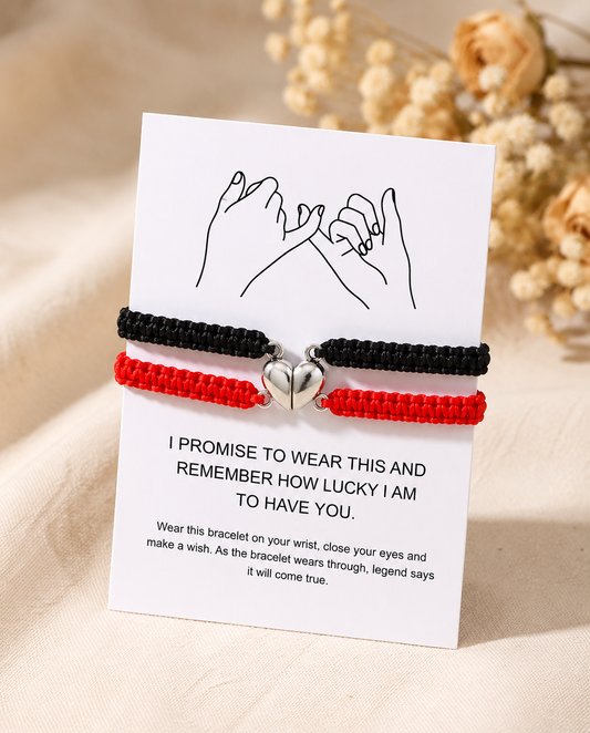 Bracelets Cœur magnétique — Ensemble de 2