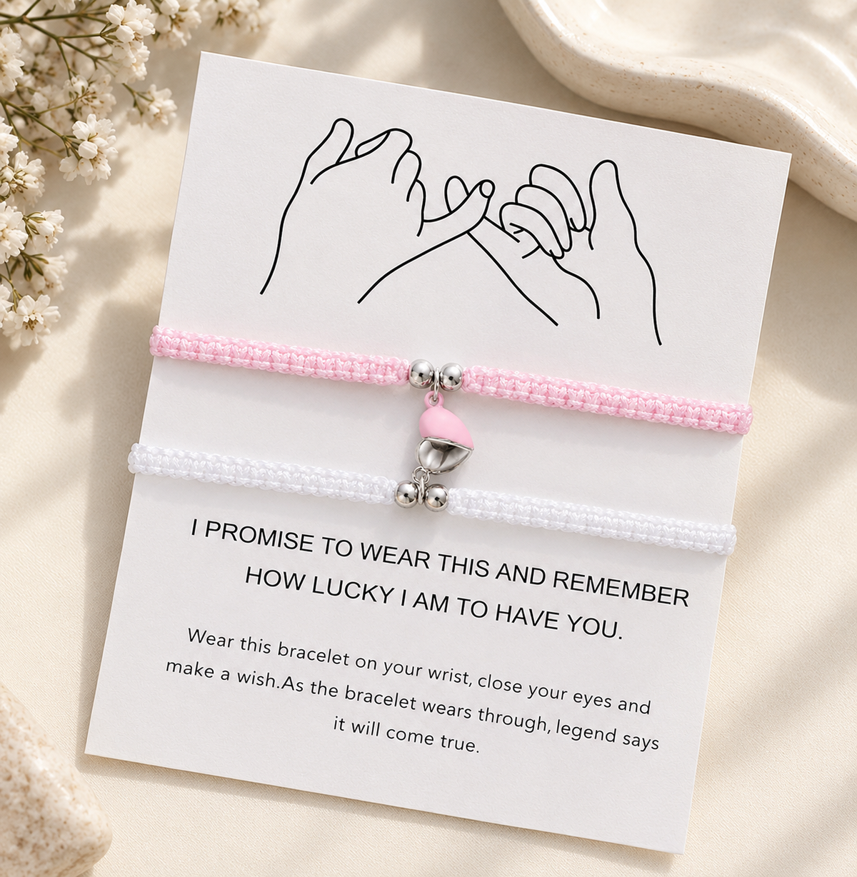 Magnetic Heart Bracelets — Set of 2