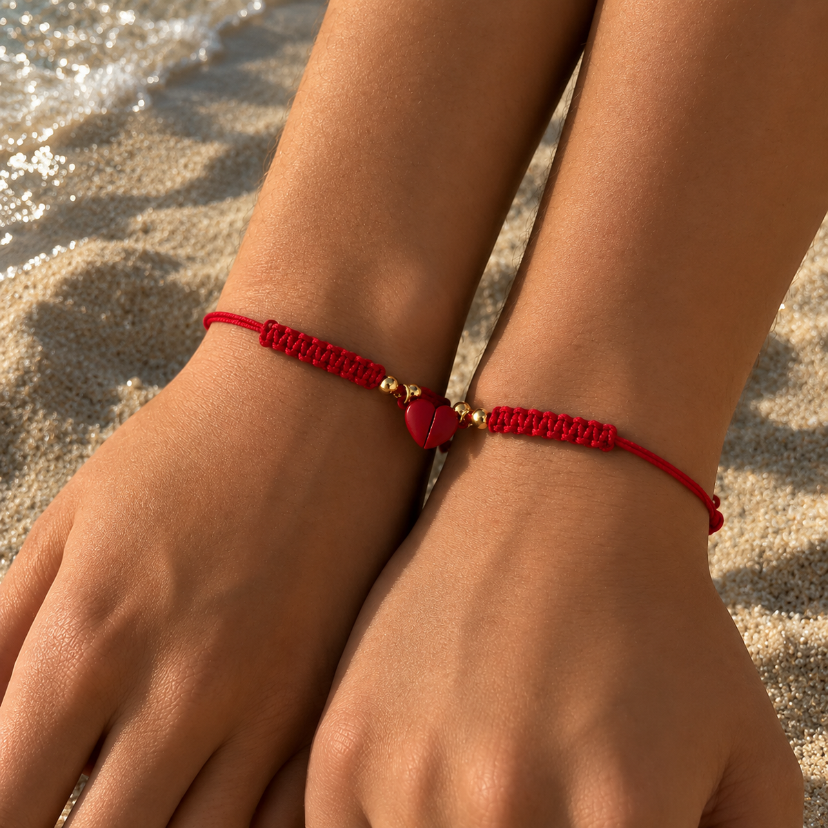 Magnetic Heart Bracelets — Set of 2